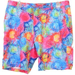 Hreski Explosion of Colors Dry-FIT Golf Shorts‎ Men's Big & Tall Size 40